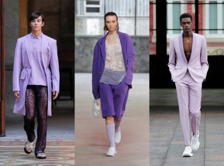 De izquierda a derecha: propuestas de Emmy Kasbit, Pedro Pedro y Miguel Vieira en la Portugal Fashion