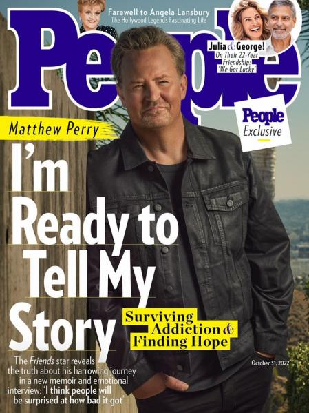 Portada de la revista 'People' donde Matthew Perry ha concedido la entrevista