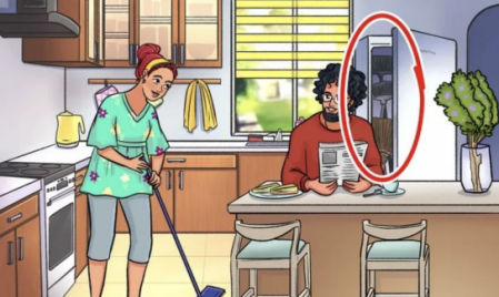 Las escobas no se suelen guardar en la nevera