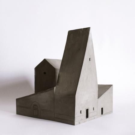 Barraca i vil·la de Ricard Balanzà. Gres crudo. Interesado en el carácter matérico del barro, la transformación de los elementos naturales y las calidades de las tierras y sus minerales