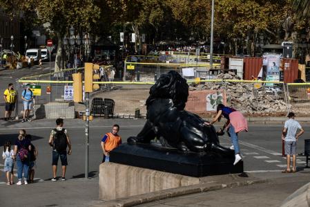 Obras de reforma de la Rambla