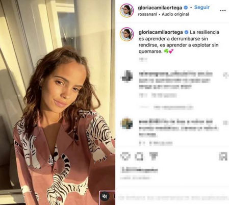 Gloria Camila vuelve a redes sociales
