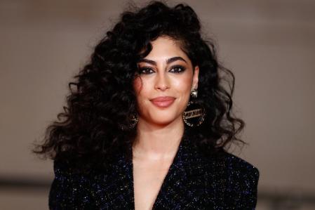 Actress Mina El Hammani at photocall for the 27th annual Jose Maria Forque Awards in Madrid on Saturday, 11 December 2021.