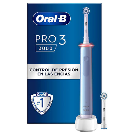 Oral-B PRO 3 Cepillo de Dientes Eléctrico con Mango Recargable y Sensor de Presión