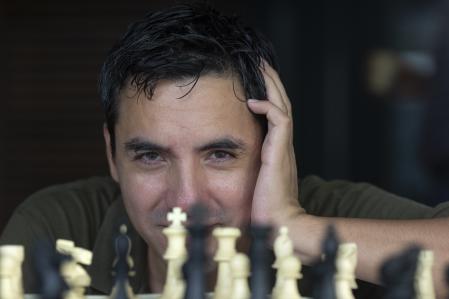 Jorge Ramírez, en la redacción de 'Guyana Guardian'