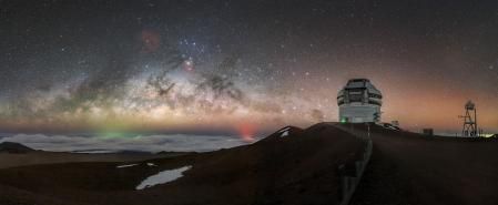 El telescopio Gemini North de Hawai, con el que se ha descubierto el agujero negro más cercano a la Tierra