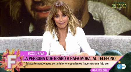 El programa de Emma García ha contactado con María, la chica que captó las imágenes del colaborador de 'Sálvame' muy perjudicado