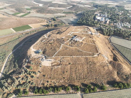Vista aérea del yacimiento de Tel Lachish