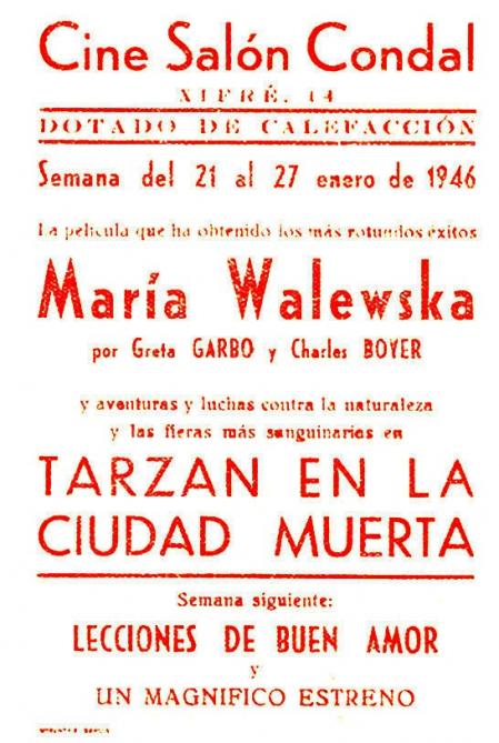 Programa del Salón Condal de 1944.