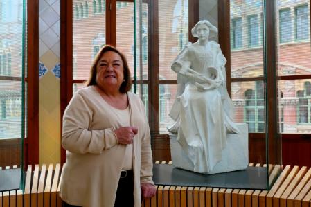 Carmen Zaldívar Sancho, en el Hospital de Sant Pau.