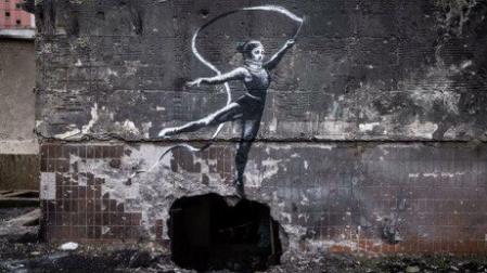 Grafiti atribuido a Banksy