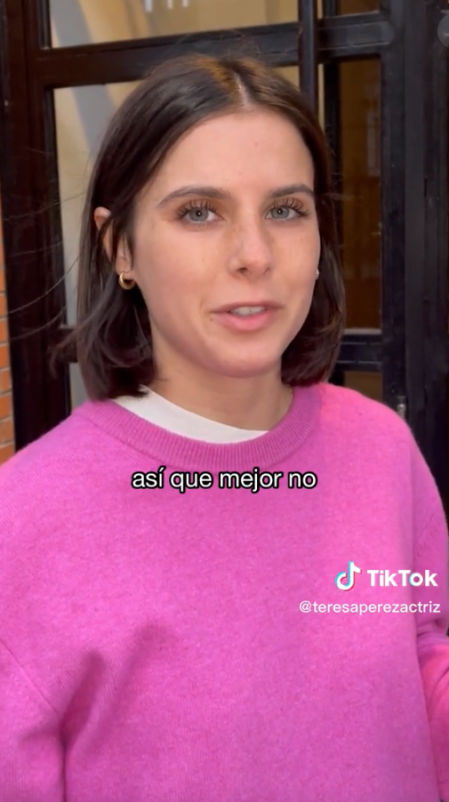 La 'tiktoker' Teresa Pérez ha arrasado en la red social con sus tajantes frases