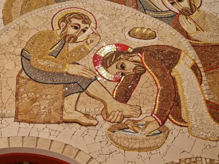 Mosaicos de Marko Rupnik en el Santuario de la Cueva de San Ignacio de Manresa.