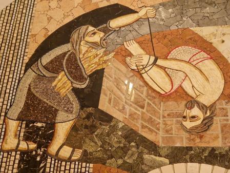 Mosaicos de Marko Rupnik en el Santuario de la Cueva de San Ignacio de Manresa.