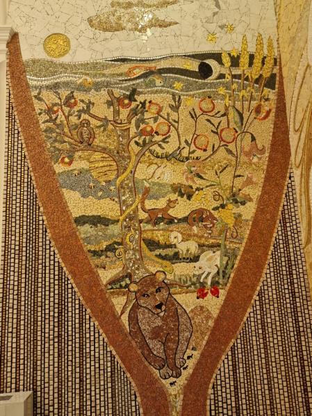 Mosaicos de Marko Rupnik en el Santuario de la Cueva de San Ignacio de Manresa.