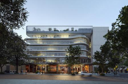 Imagen virtual del edificio D471 de la Diagonal de Barcelona