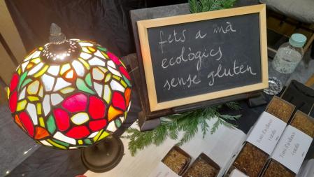 Productos expuestos en la Fira Agroalimentària de Productes de Qualitat de Catalunya.