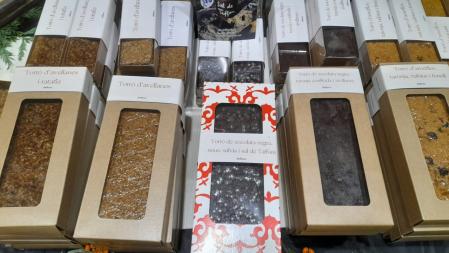 Productos expuestos en la Fira Agroalimentària de Productes de Qualitat de Catalunya.