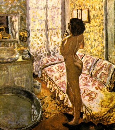 Desnudo a contraluz, de Pierre Bonnard.