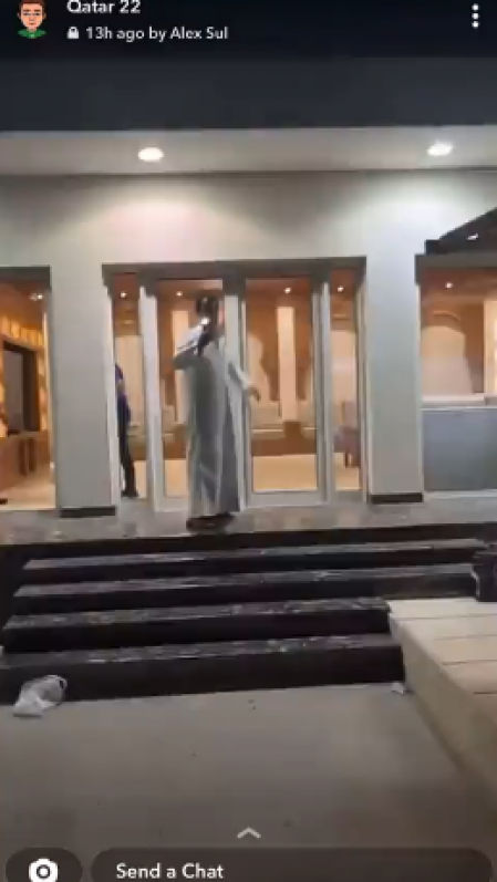 La entrada del palacio