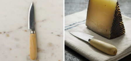 Cuchillo de cocina Pallarès de acero carbono con mango de boj