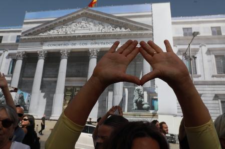 Concentración frente al congreso en contra de la ley trans
Foto Emilia Gutierrez
05/10/2022