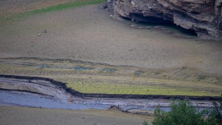Extrema sequía en el meandro del Ter.