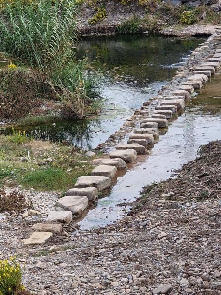 Puentecillo para atravesar el río.