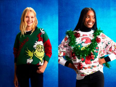 Jerséis navideños de Lefties con la imagen del Grinch