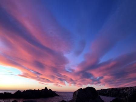 Cielo cambiante de Palamós.