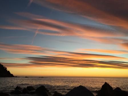 Cielo cambiante de Palamós.