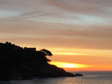 Cielo cambiante de Palamós.