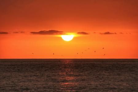 Puesta del sol en Las Américas de Tenerife.