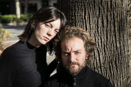 Los actores fotografiados la semana pasada en Barcelona