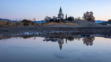 Helada en los alrededores de Manlleu.
