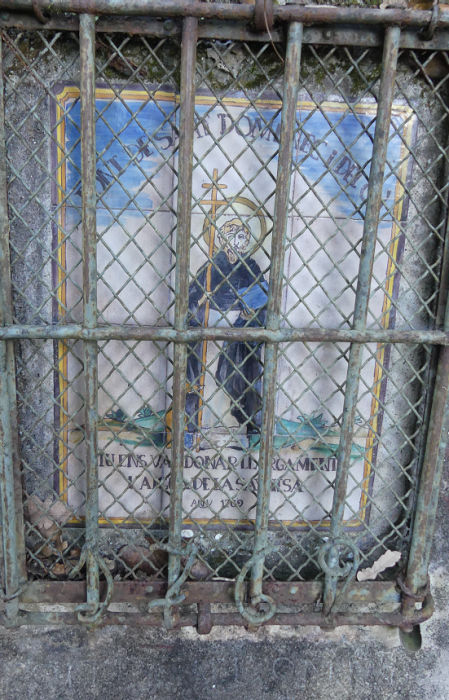 El mural dedicado a Sant Domènec.