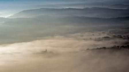 Mares de niebla en Vilanova de Sau.