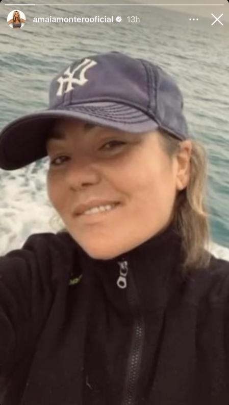 Amaia Montero en su última aparición en redes sociales, este jueves