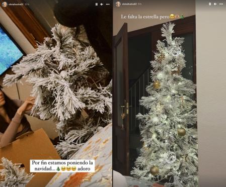 La joven 'influencer' ha compartido algunas imágenes de su árbol de Navidad.