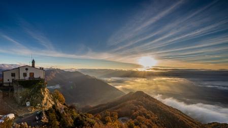 Vista del paisaje desde el Santuario de Bellmunt.