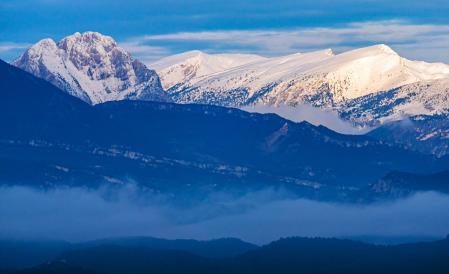 El Pedraforca con el Cadí.