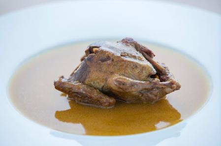 Pichón servido en el restaurante Lera