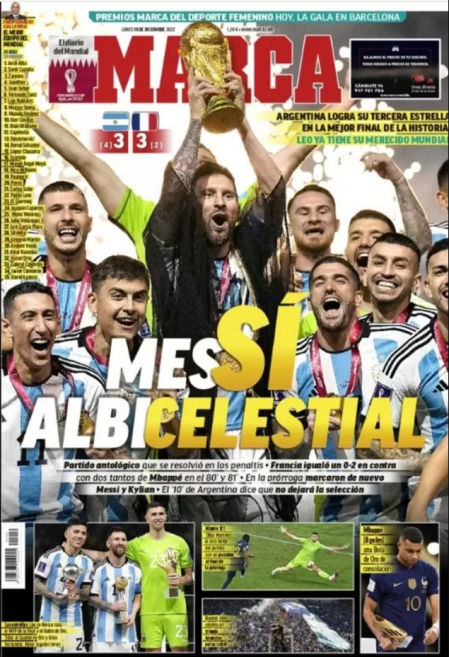 La portada de Marca