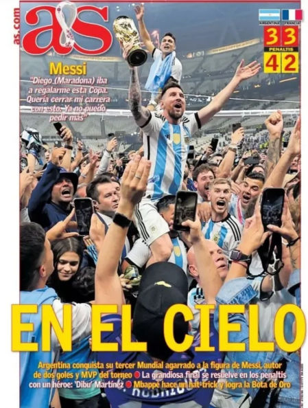 La portada del diario As