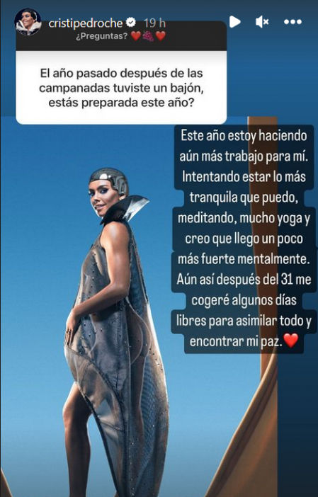 Cristina Pedroche da las primeras pistas sobre su vestido de las campanadas de este año