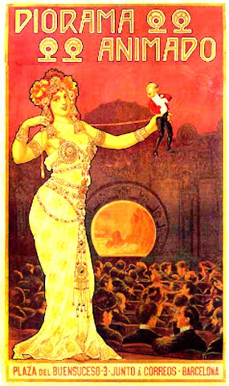 Cartel del Diorama de 1902.