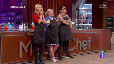Cayetana, Carmina Barrios y Corbacho se enfrentan al veredicto final del jurado de 'MasterChef Navidad'