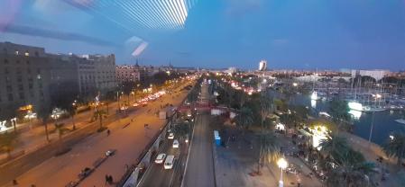 Barcelona desde la noria del Port Vell.