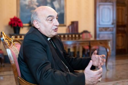 Enrique Benavent durante la entrevista