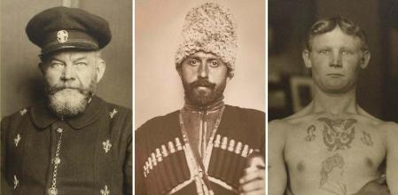 Un emigrante danés, un georgiano y un alemán en Ellis Island